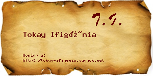Tokay Ifigénia névjegykártya